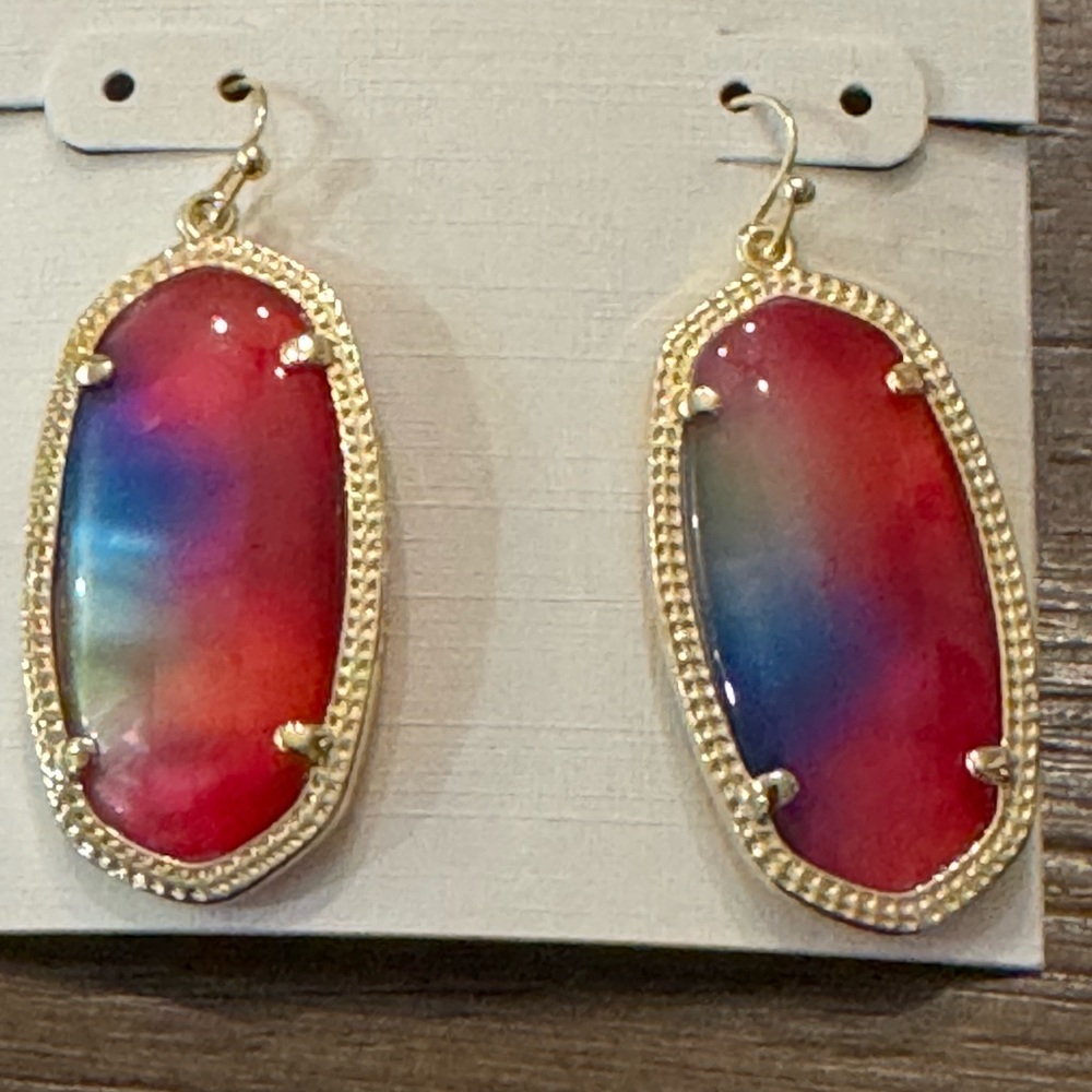 Kendra Scott Multicolor Gold Earrings - Picture 6 of 7